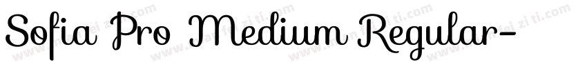 Sofia Pro Medium Regular字体转换